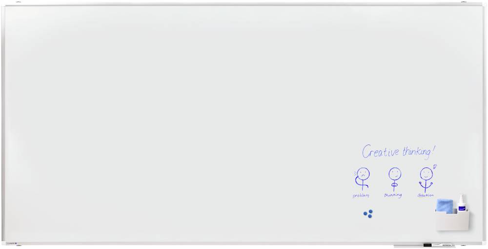 Legamaster Whiteboard PREMIUM PLUS (B x H) 240cm x 120cm Weiß emailliert Inkl. Ablageschale, Inkl. Boardmarker
