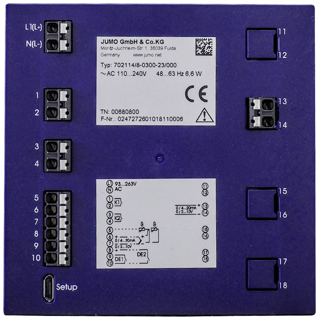 Jumo 00680800 Kompaktregler