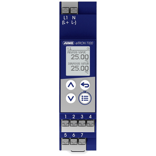 Jumo Digitaler Thermostat, 230 V, Pt100, Pt1000, KTY, Digitalausgang