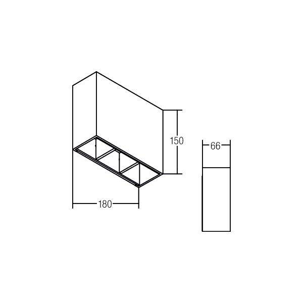 Brumberg 60110103 60110103 LED-Wandleuchte LED fest eingebaut 6W LED Grau