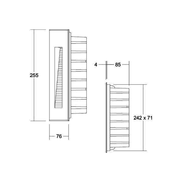 Brumberg 60211183 60211183 LED-Wandeinbauleuchte LED fest eingebaut 4W LED Schwarz