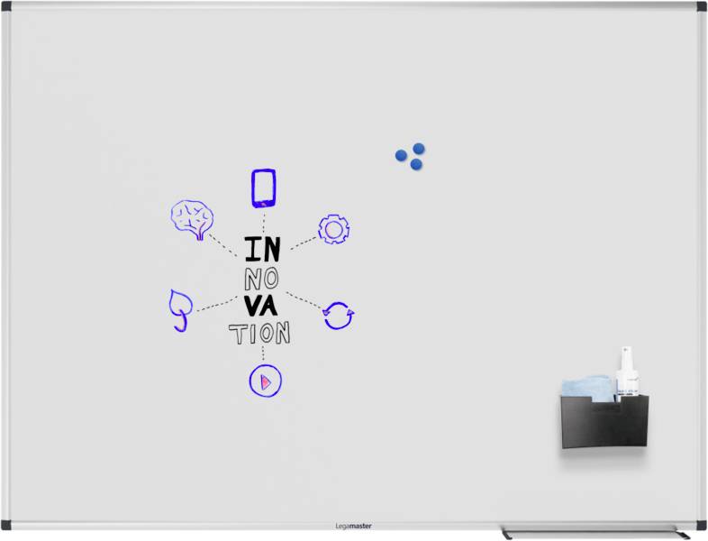 Legamaster Whiteboard UNITE (B x H) 120cm x 90cm Weiß glatt, lackiert Inkl. Ablageschale