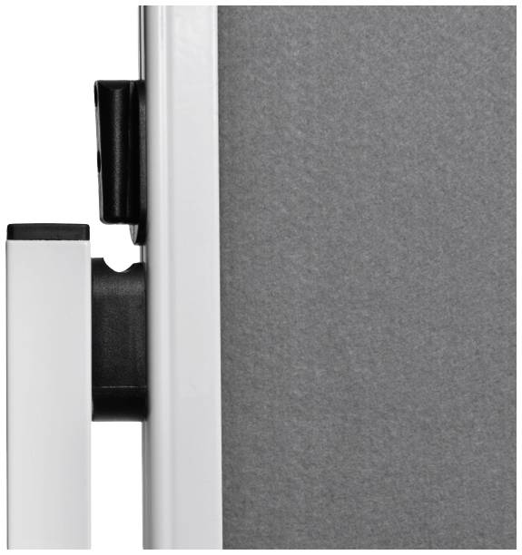 Legamaster Moderationstafel ECONOMY Filz Grau beidseitig verwendbar, Pinntafel, Inkl. Rollen 7-209000