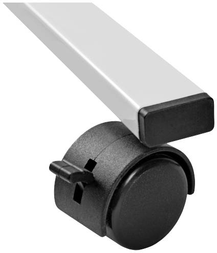 Legamaster Moderationstafel ECONOMY Filz Grau beidseitig verwendbar, Pinntafel, Inkl. Rollen 7-209000