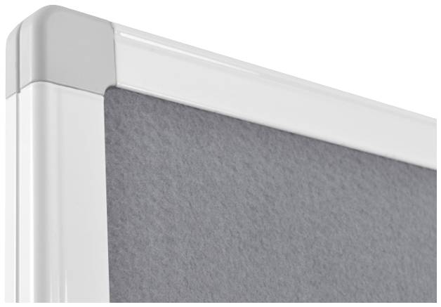 Legamaster Moderationstafel ECONOMY Filz Grau beidseitig verwendbar, Pinntafel, Inkl. Rollen 7-209000