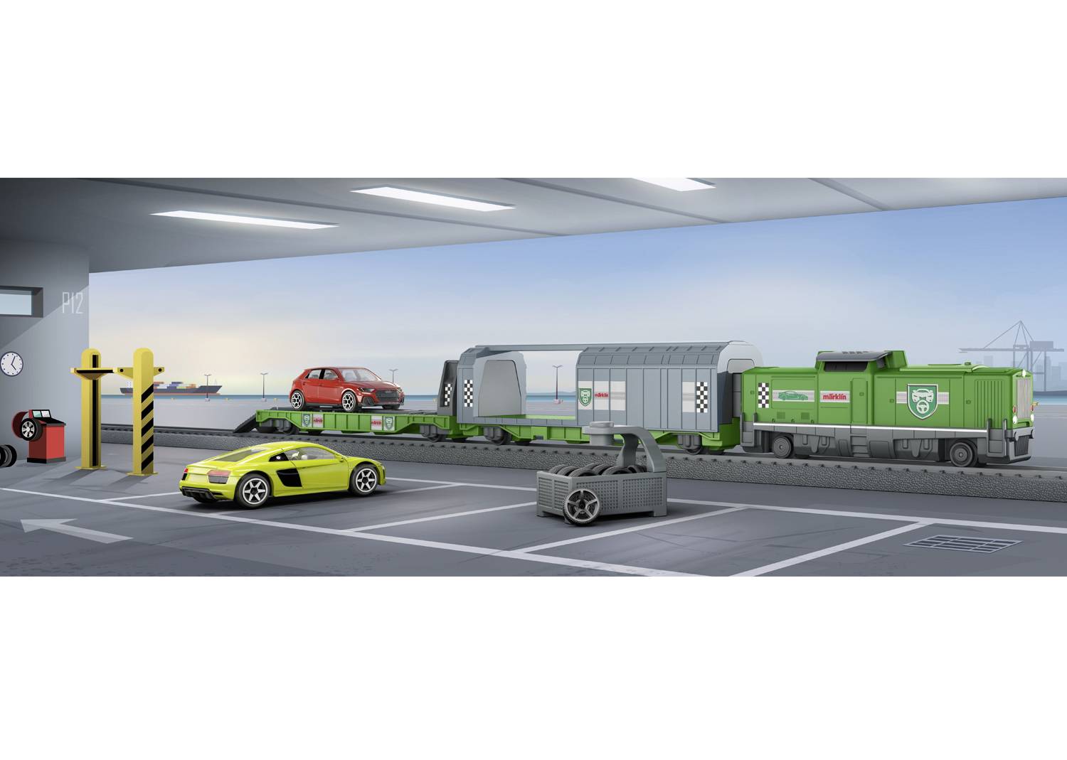 Märklin World 29347 H0 Startpackung Autotransport