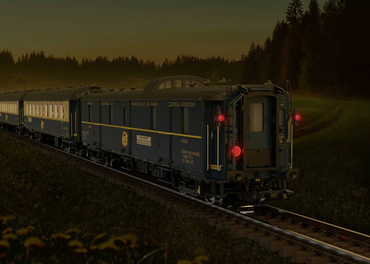 Märklin 42470 H0 Pullmanwagen-Set „Edelweiß“ der CIWL, MÄRKLIN ...