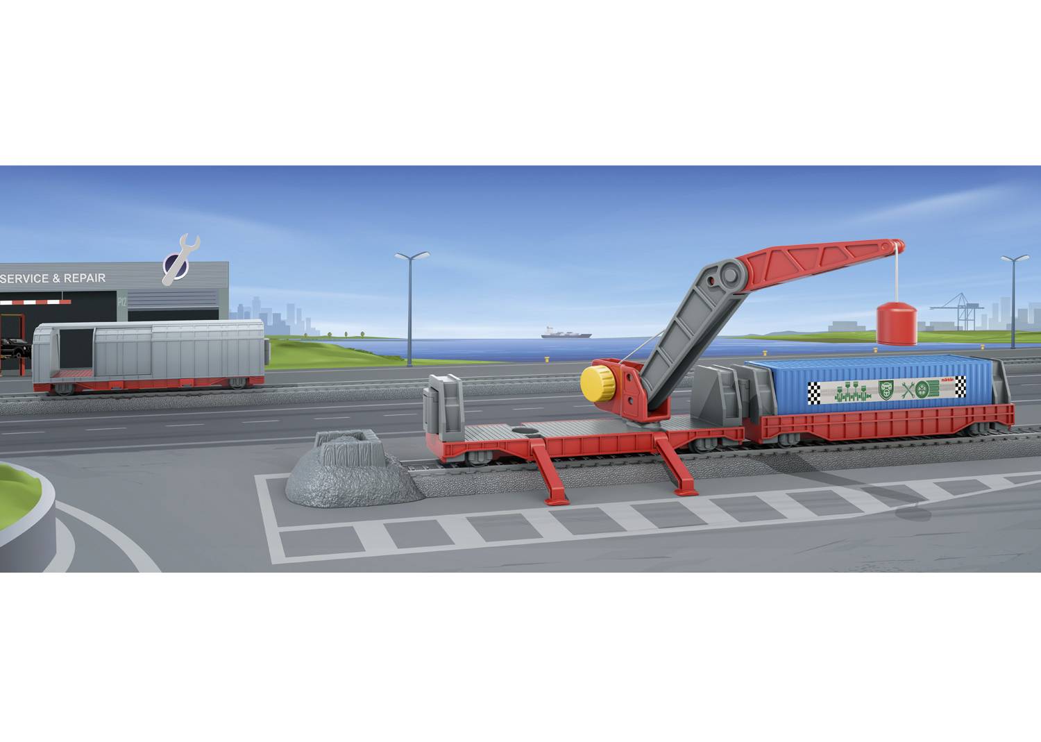 Märklin World 44347 H0 Ergänzungspackung Verladung mit Kranwagen