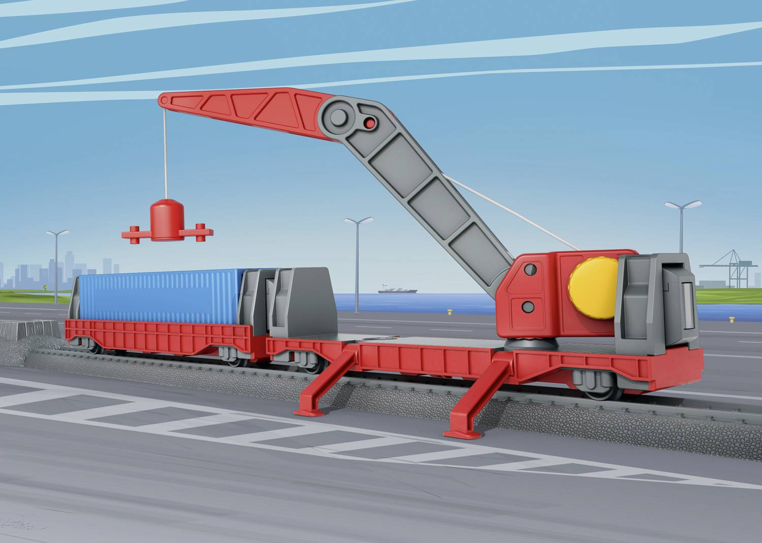 Märklin World 44347 H0 Ergänzungspackung Verladung mit Kranwagen