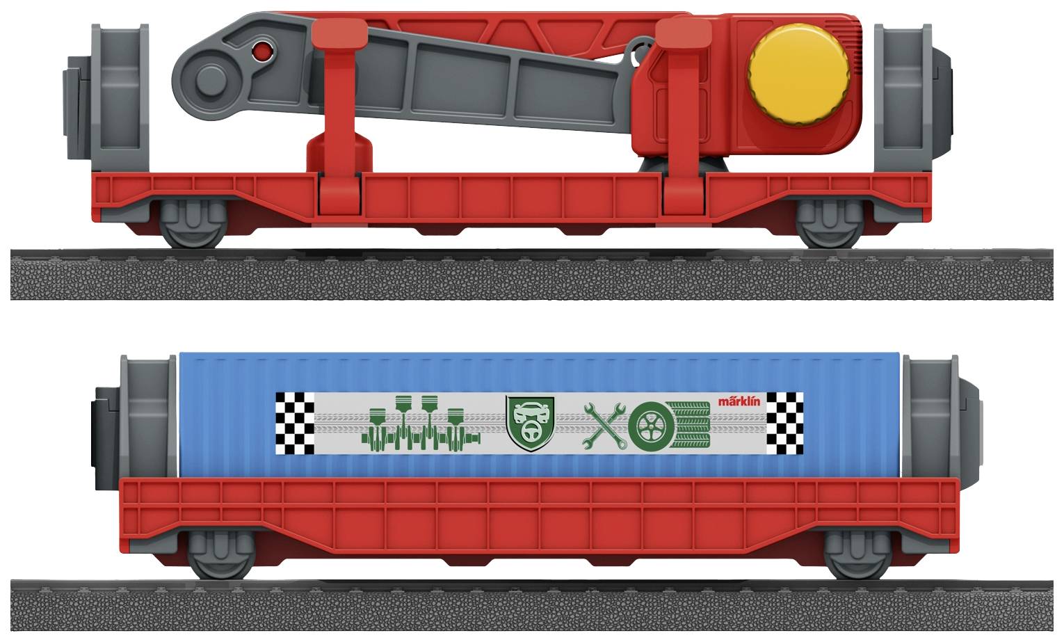 Märklin World 44347 H0 Ergänzungspackung Verladung mit Kranwagen