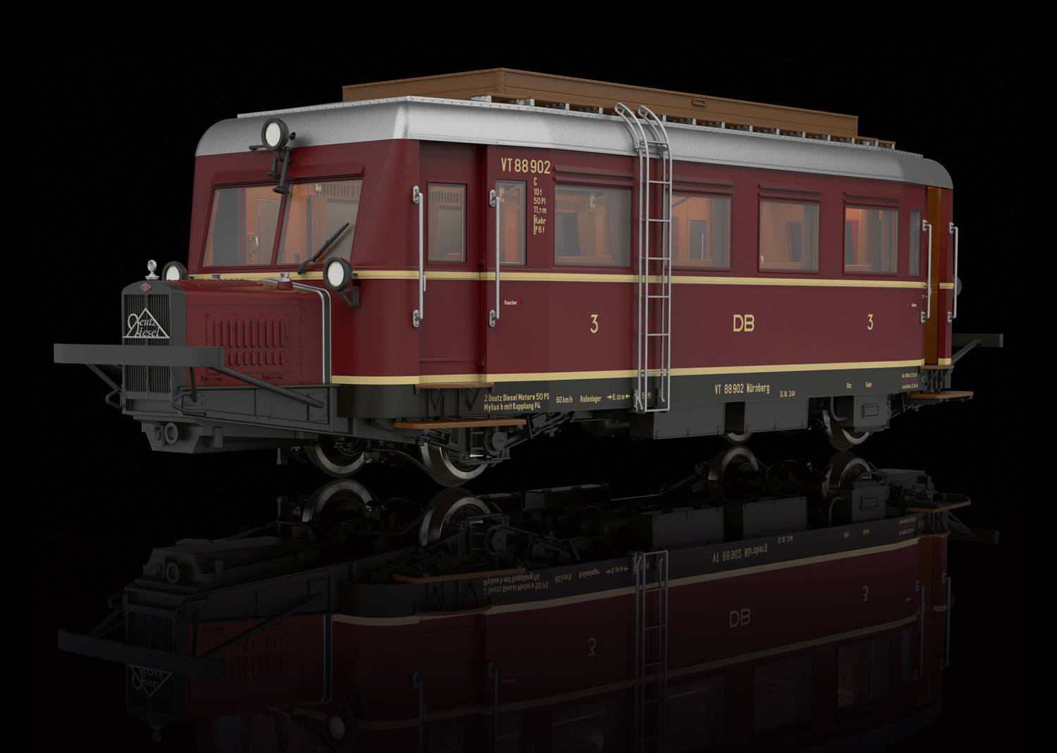 Märklin 55133 Spur 1 Schienenomnibus VT 88 901 der DB