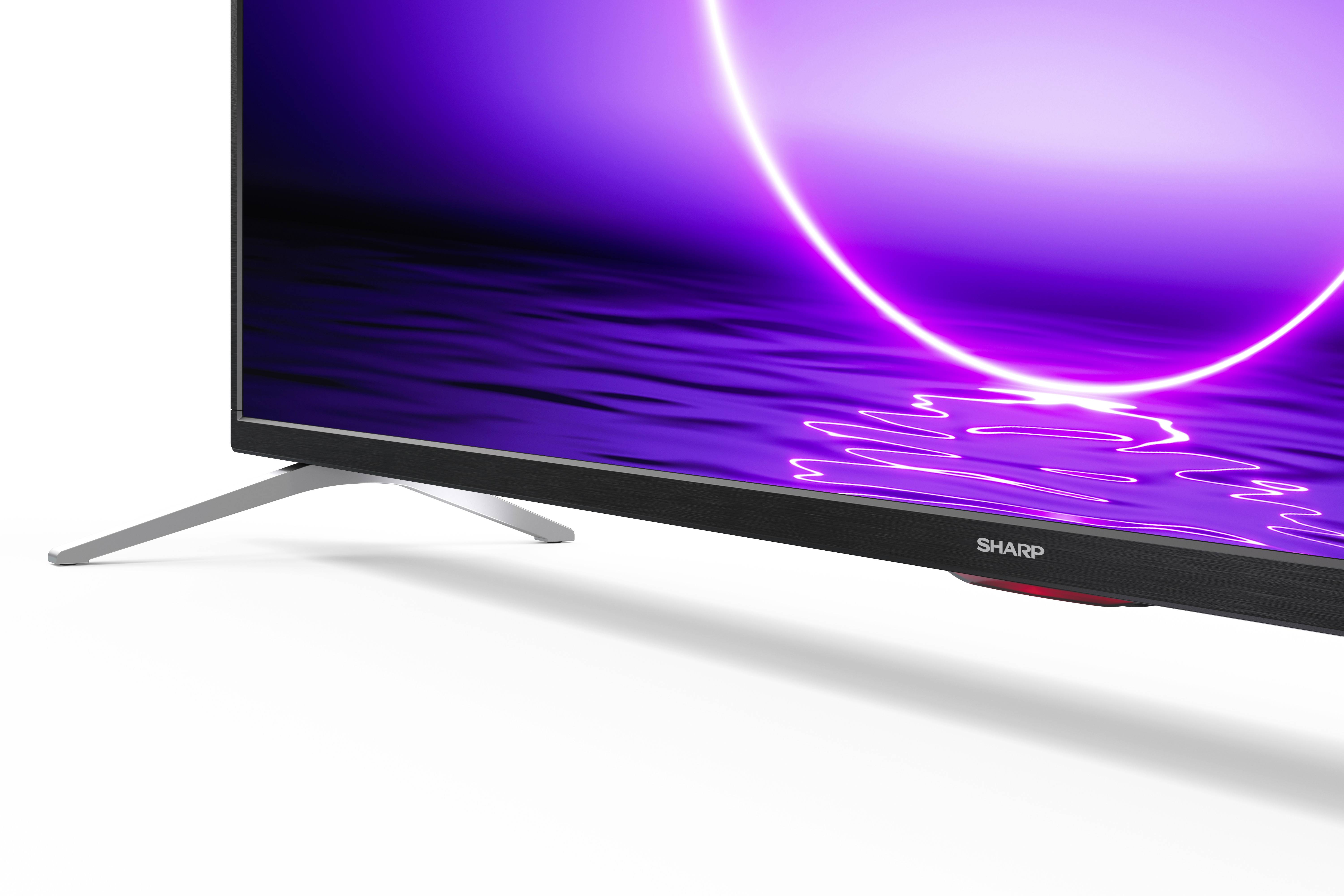 Sharp 55EL4EA LED-TV 139 cm 55 Zoll EEK G (A - G) DVB-T2, DVB-C, DVB-S, UHD, Smart TV, WLAN Schwarz