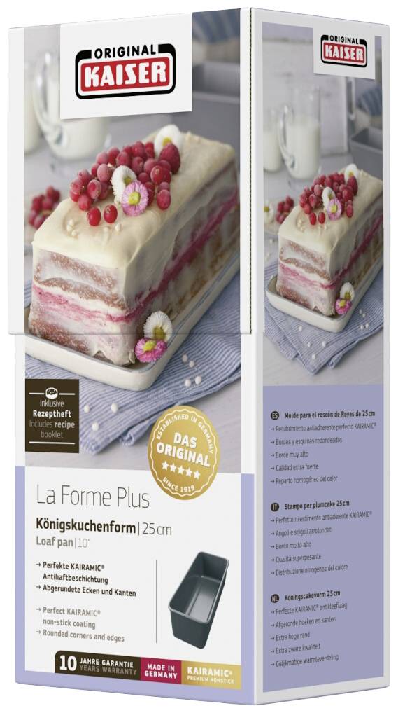 Kaiser Original La Forme Plus 2300637129 Königskuchenform Schwarz