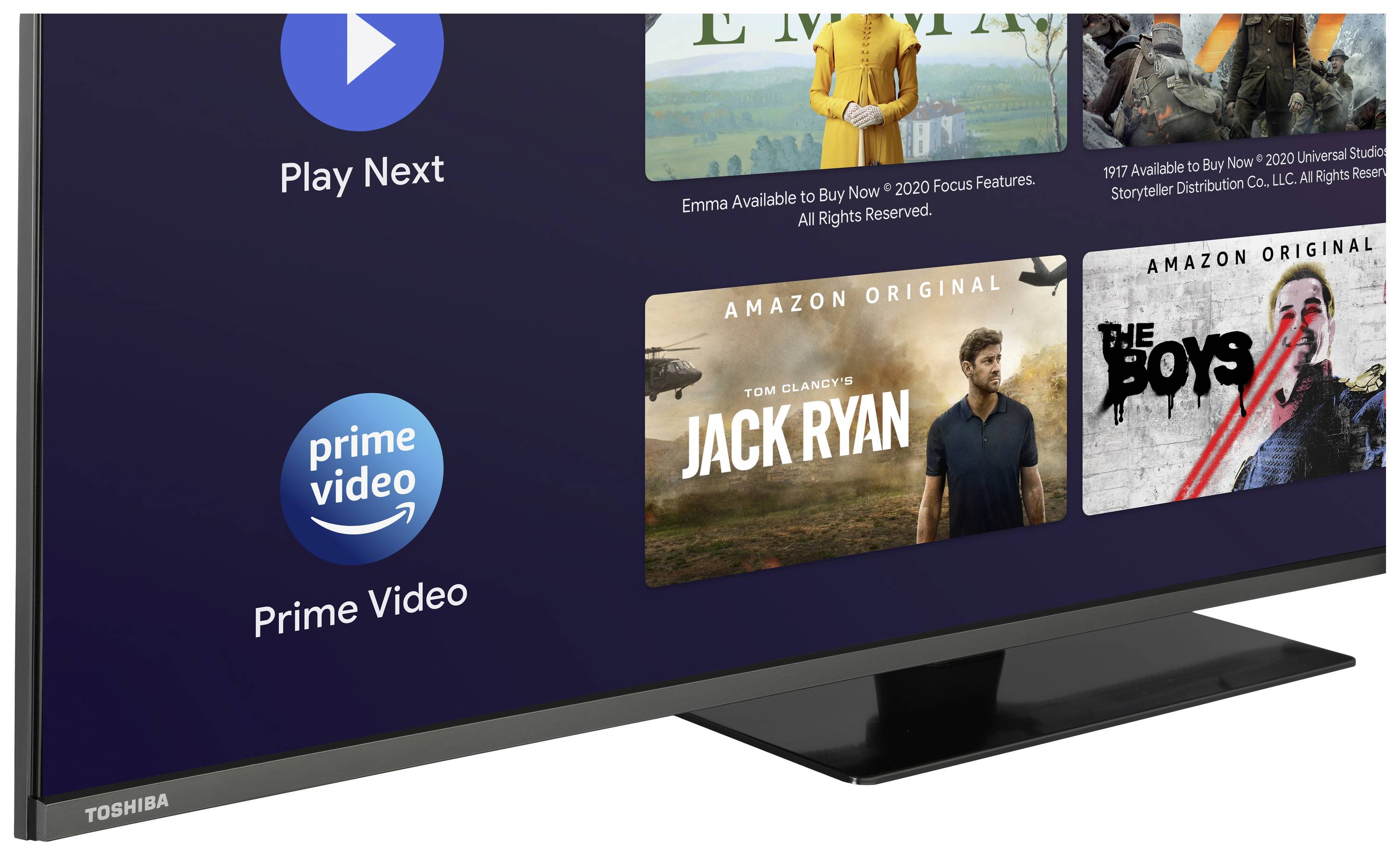 Toshiba 55QA7D63DG MB185 LED-TV 139cm 55 Zoll EEK E (A - G) CI+, DVB-C, DVB-S2, DVB-T2, Smart TV, UHD Schwarz