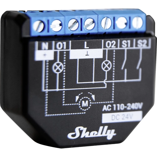 Shelly Plus 2PM Schalt-Messaktor Wi-Fi, Bluetooth Shelly Plus 2PM Schalt-Messaktor Wi-Fi, Bluetooth