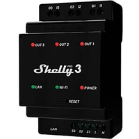 Shelly Pro 3 Hutschienenrelais Wi-Fi, Bluetooth Shelly Pro 3 Hutschienenrelais Wi-Fi, Bluetooth