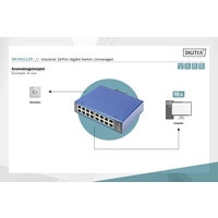 Digitus DN-651129 Industrial Ethernet Switch 16 Port 10 / 100 / 1000 MBit/s Digitus DN-651129 Industrial Ethernet Switch 16 Port 10 / 100 / 1000 MBit/s