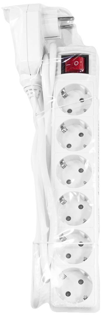 LogiLink LPS274 Steckdosenleiste Weiß Schutzkontakt 1 St.