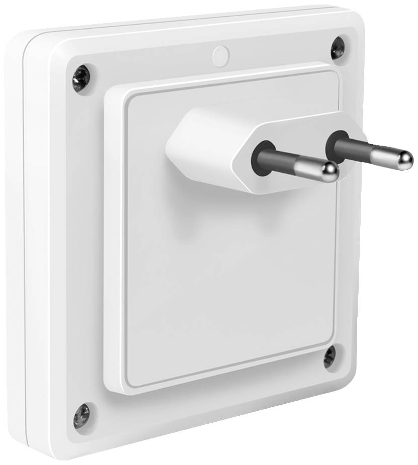 LogiLink LED013 LED013 LED-Nachtlicht mit Dämmerungssensor Quadratisch LED Warmweiß Weiß