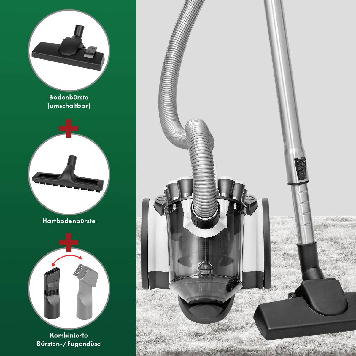 Profi-Care PC-BS 3110 Staubsauger ohne Beutel Beutellos