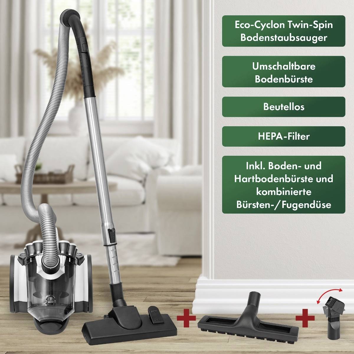 Profi-Care PC-BS 3110 Staubsauger ohne Beutel Beutellos