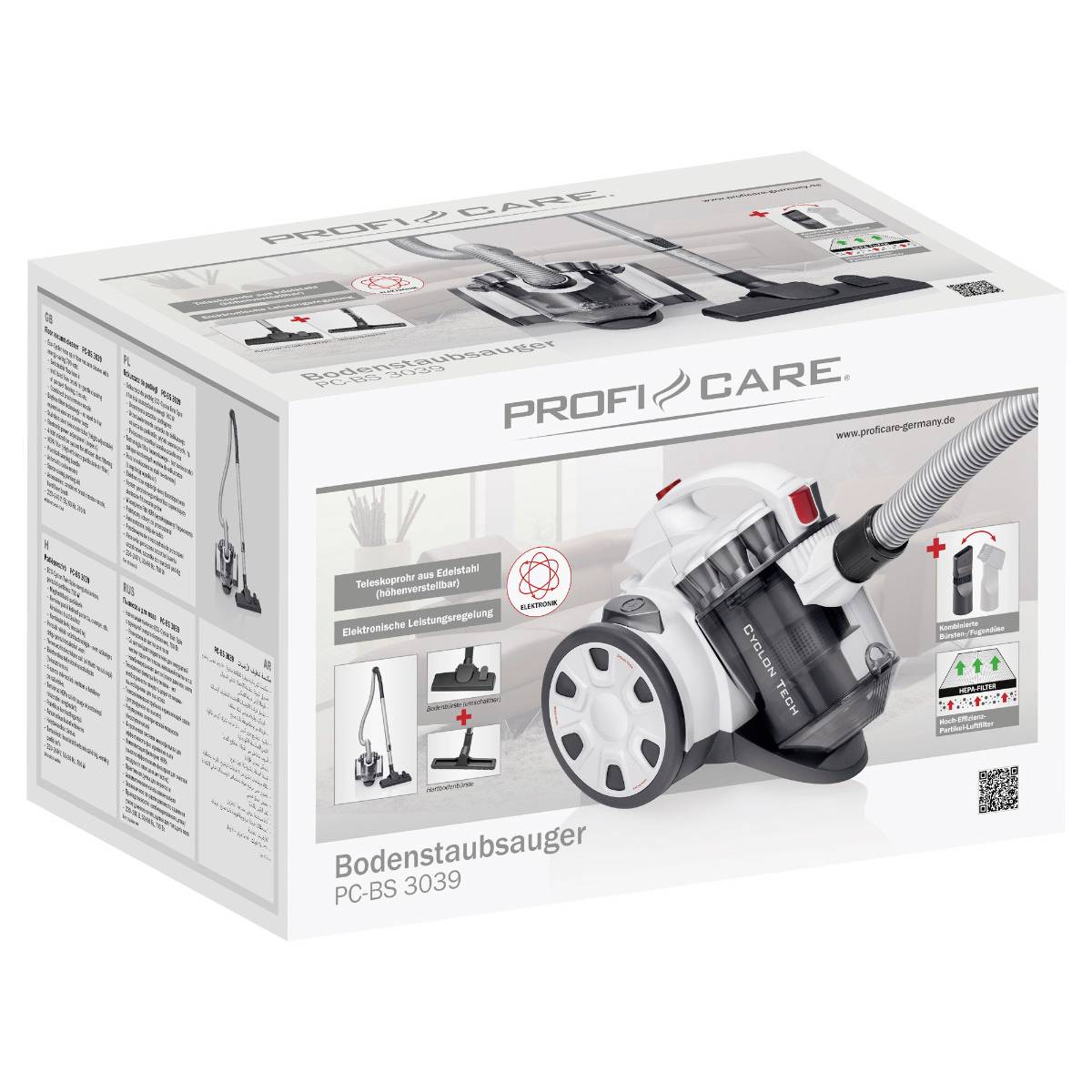 Profi-Care PC-BS 3110 Staubsauger ohne Beutel Beutellos