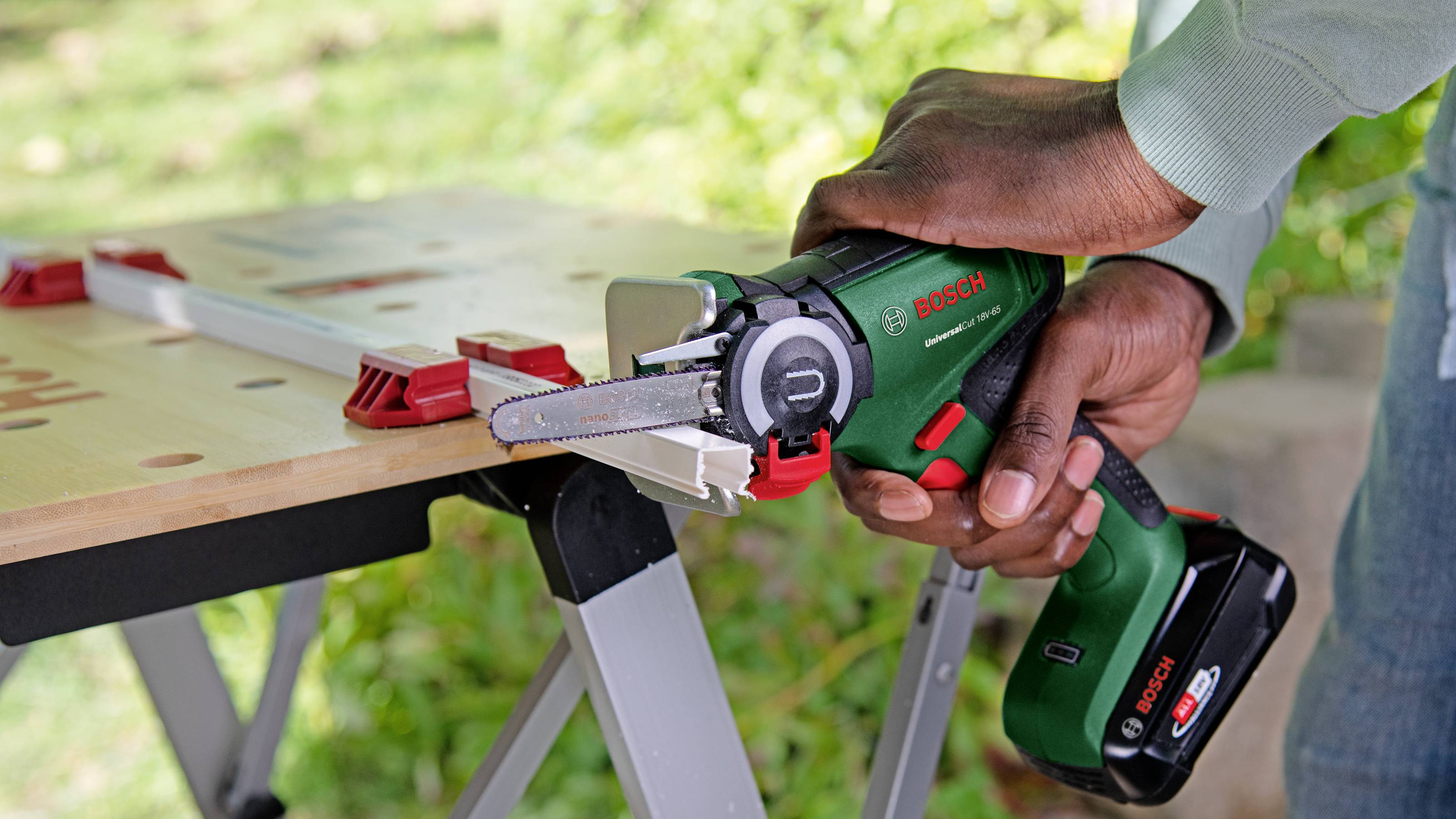 Bosch Home and Garden 06033D5202 Gartensäge inkl. Akku, inkl. Ladegerät