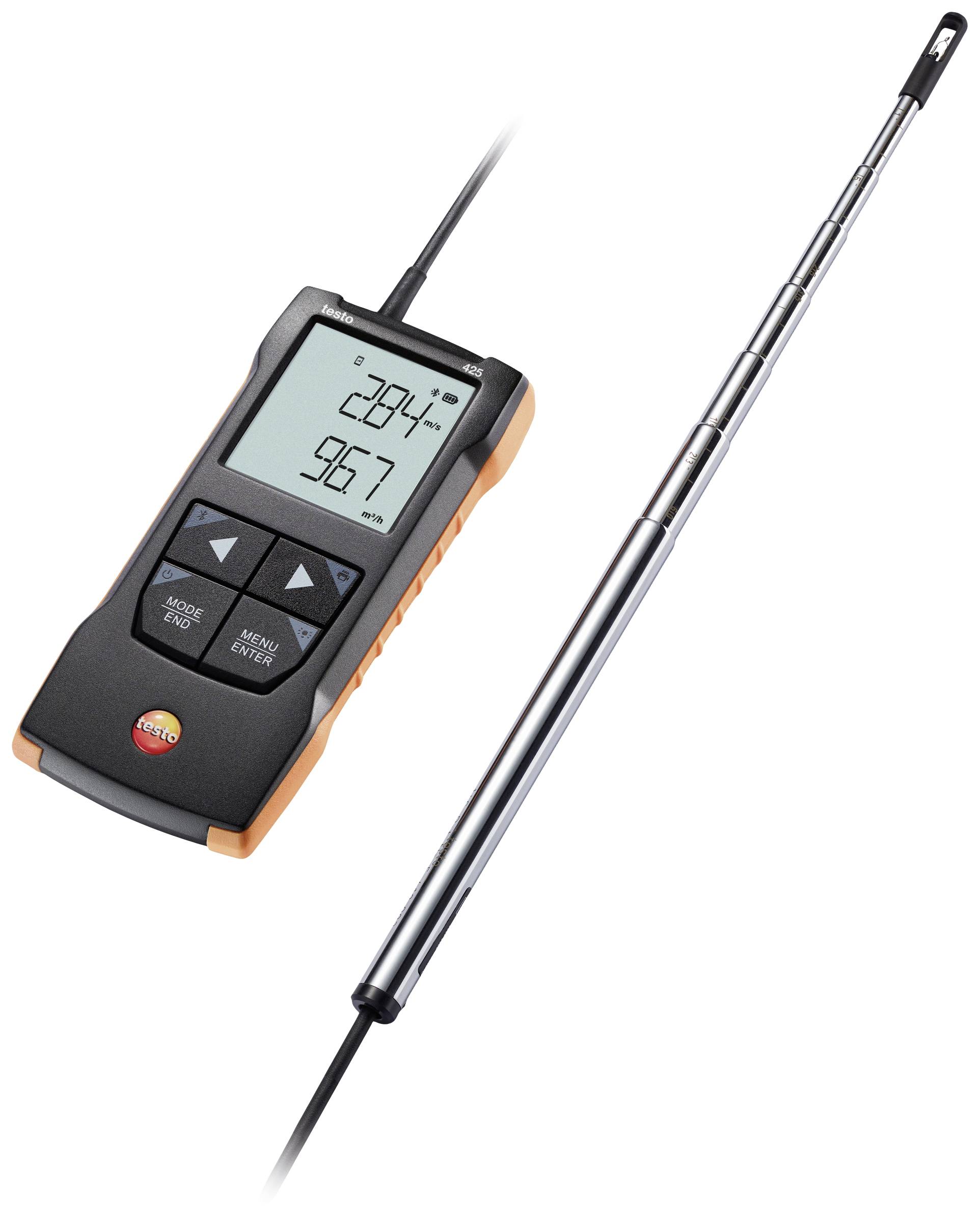 Testo 425 Anemometer 0.01 bis 30 m/s