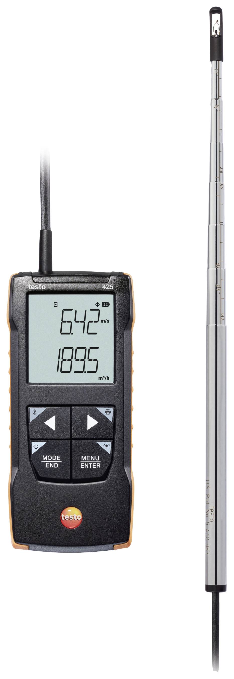 Testo 425 Anemometer 0.01 bis 30 m/s