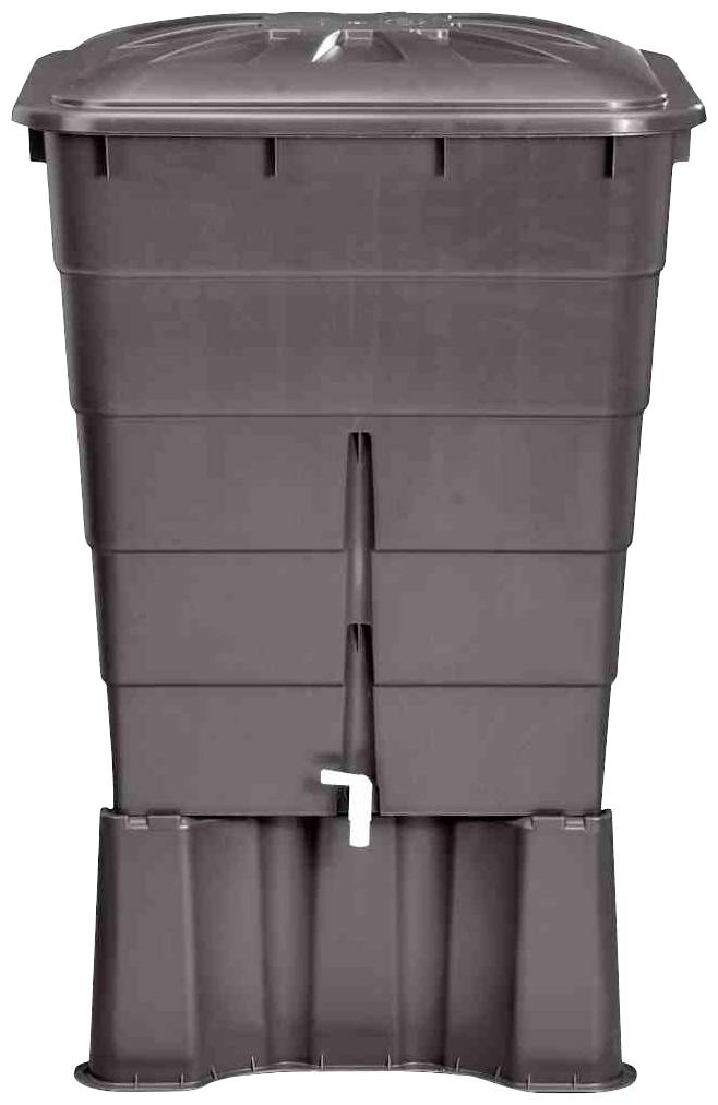 Garantia 501204 Regentonne eckig 300l graphitegrey, Deckel/Hahn 1St.