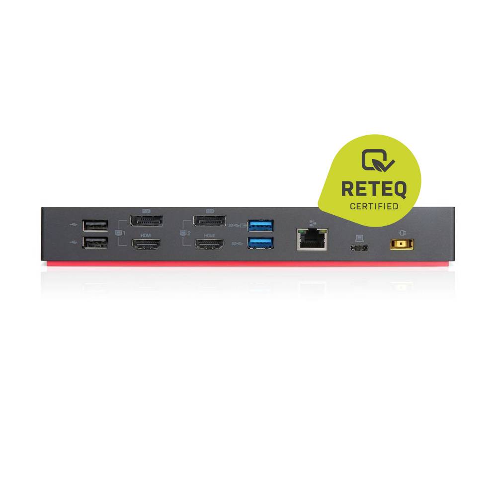 Lenovo USB-C® Dockingstation (generalüberholt) (gut) Dock Hybrid USB-C 135W 40AF0135EU Passend für Marke Dockingstations: Lenovo