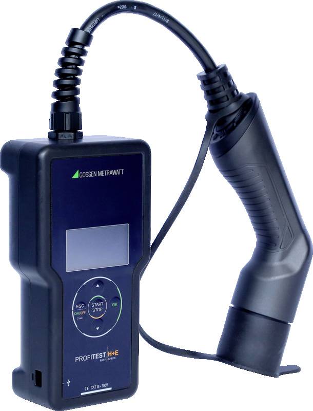 Gossen Metrawatt PROFiTEST H+E EASY CHECK Sicherheitstester, VDE-Prüfgerät, Testadapter VDE-Norm 0122