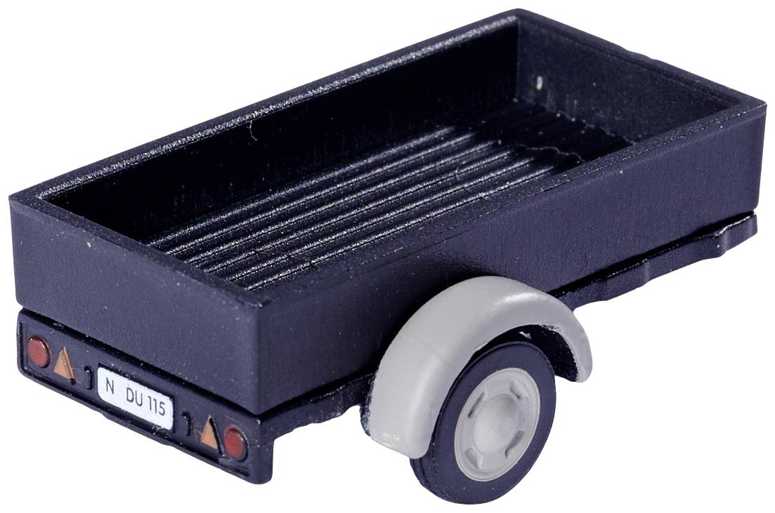 Carson Modellsport 504155 1:87 Pritschenanhänger m. Anhängerkuppl. 1:87 Modellauto-Anhänger