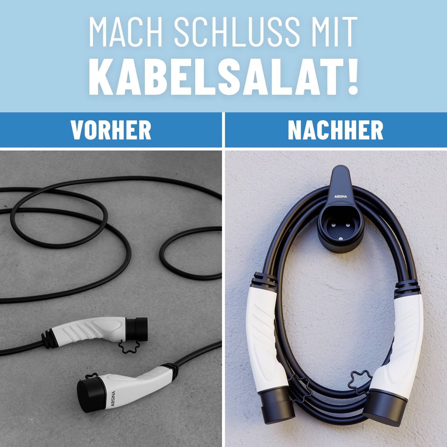 Absina Wandkabelhalter Typ 2