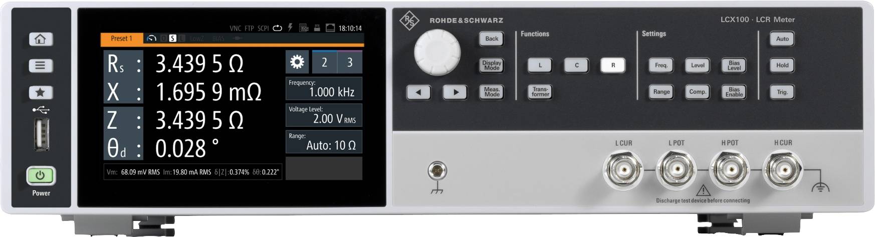 Rohde & Schwarz R&S® LCX100 LCR Messbrücke digital