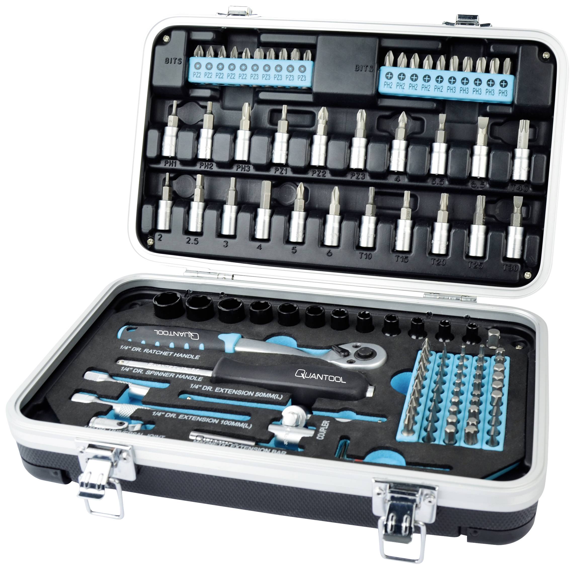 Brüder Mannesmann QUANTOOL Q25003 Bit-Set 116teilig 1/4" (6.3 mm)