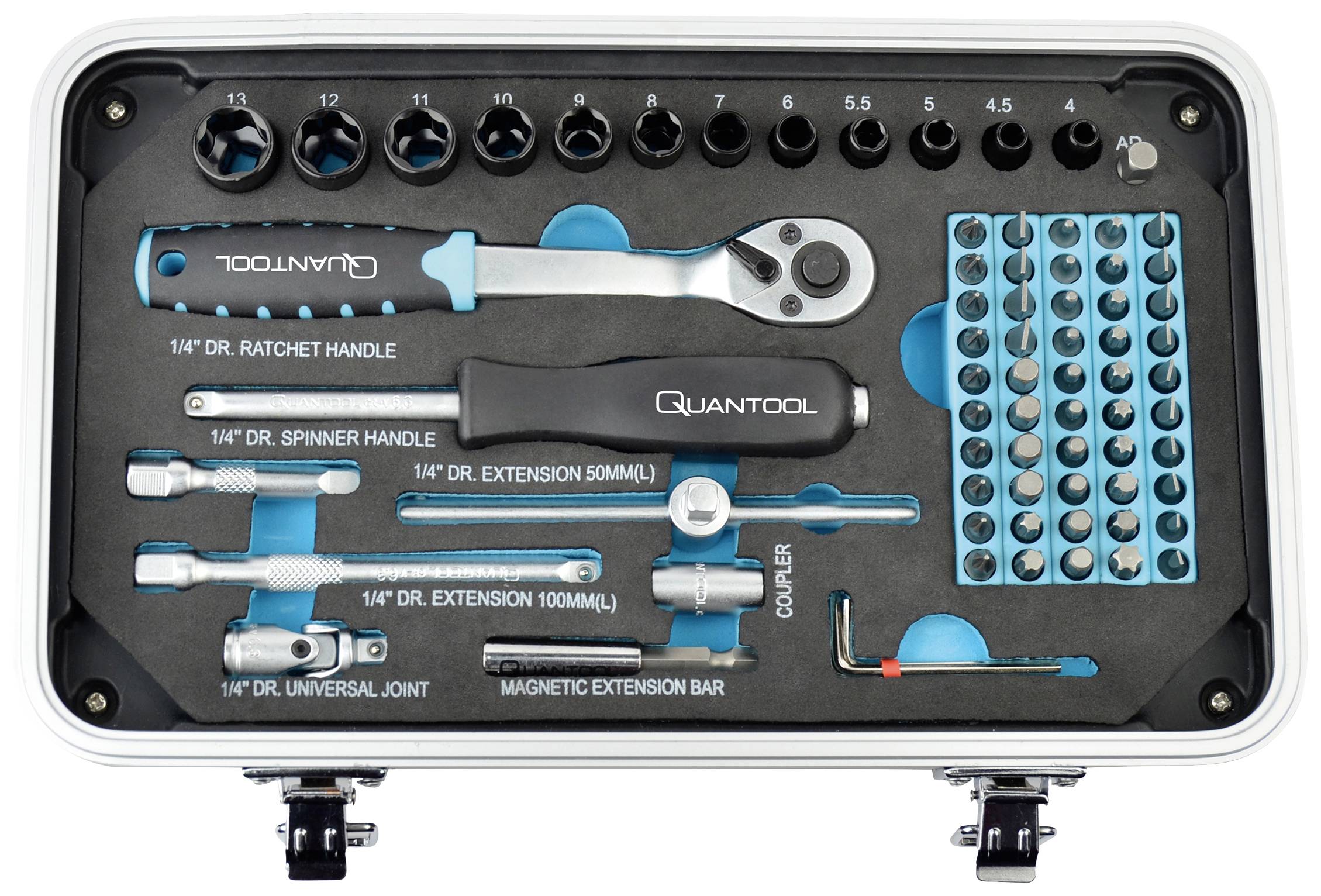 Brüder Mannesmann QUANTOOL Q25003 Bit-Set 116teilig 1/4" (6.3 mm)