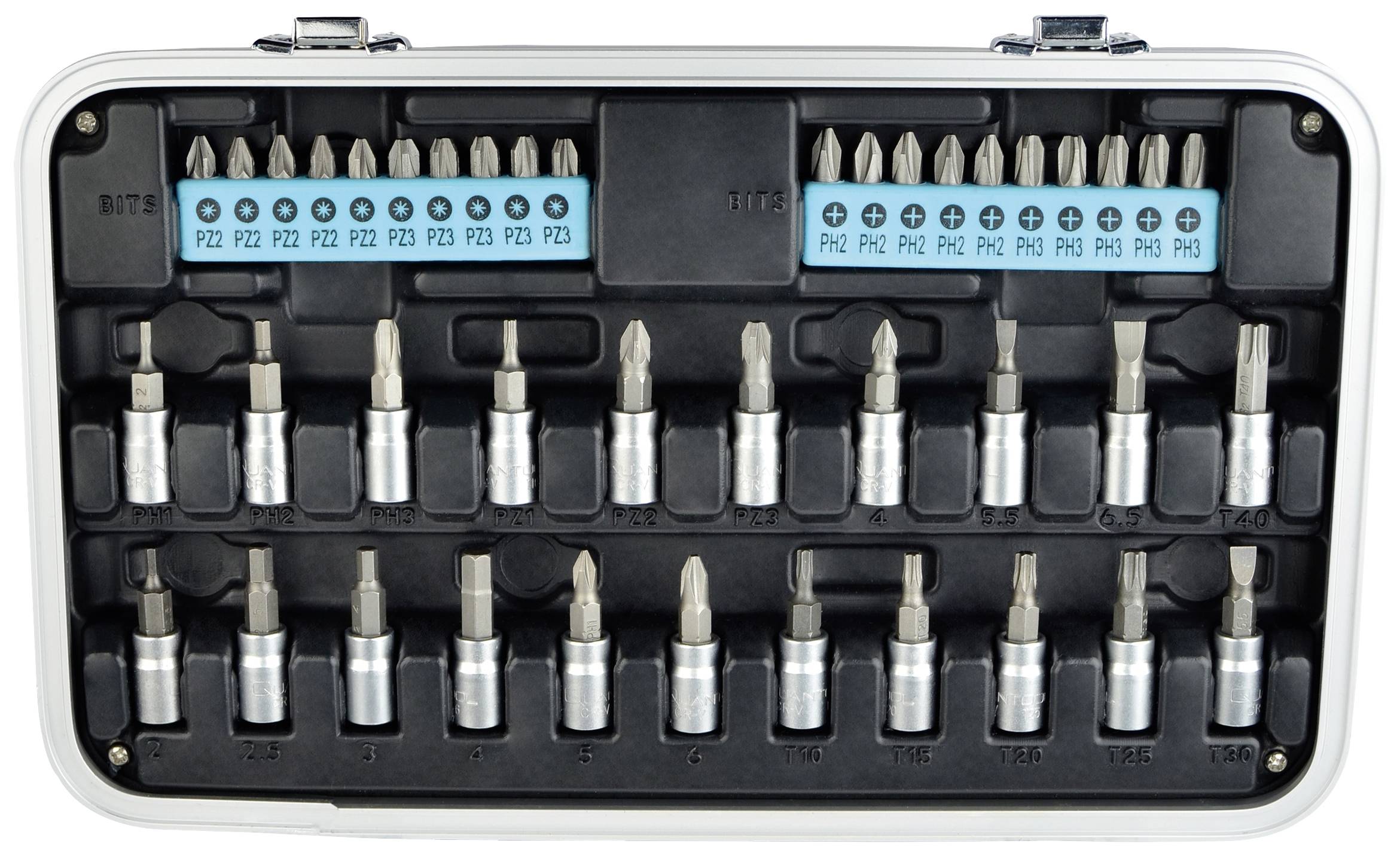 Brüder Mannesmann QUANTOOL Q25003 Bit-Set 116teilig 1/4" (6.3 mm)