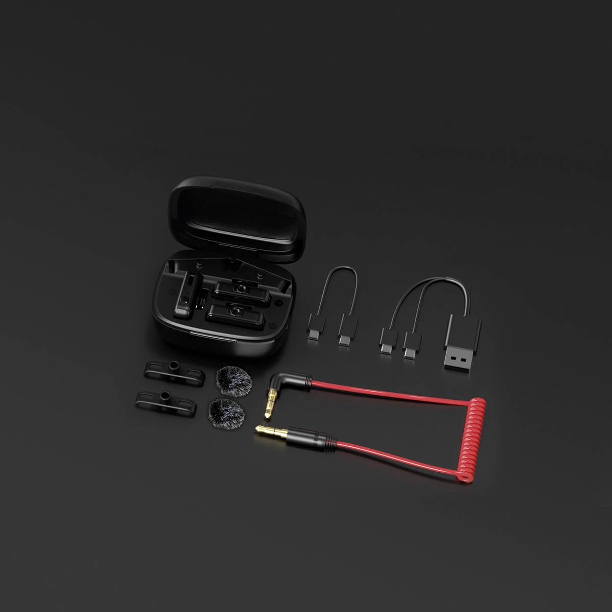 Easypix MyStudio® Wireless Mic Duo Ansteck Studiomikrofon Übertragungsart (Details):Kabelgebunden, Funk inkl. Windschutz, inkl