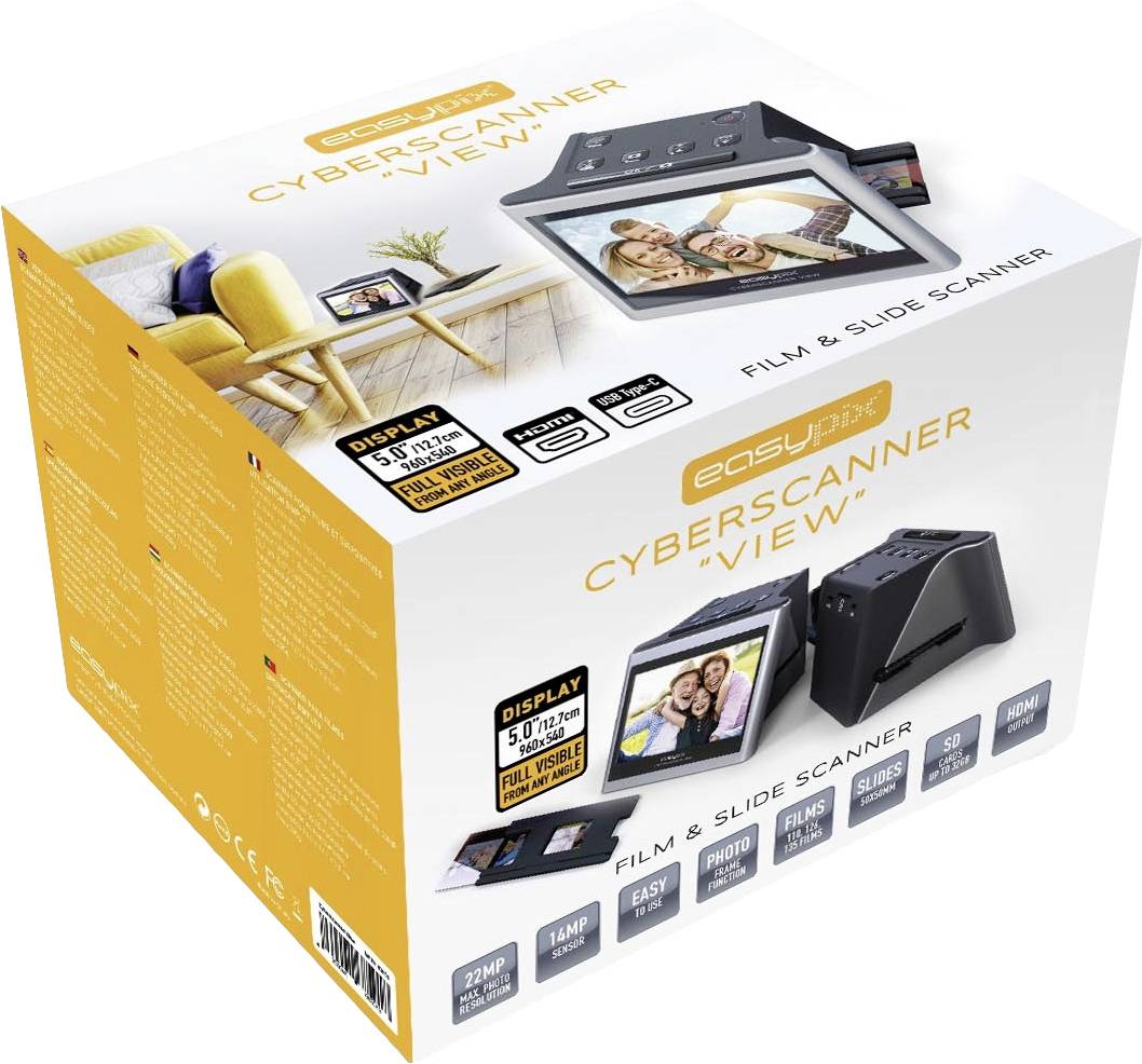 Easypix Cyberscanner View Diascanner, Filmscanner 960 x 540 Pixel