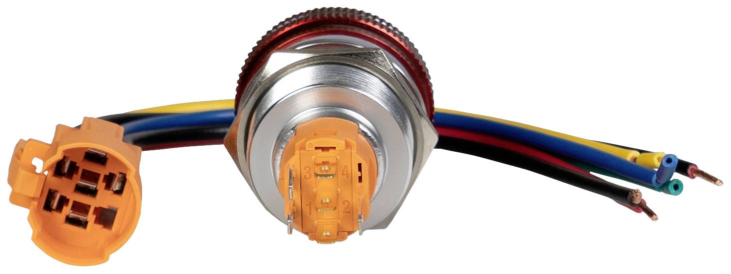 Joy-it Button22NA-01 Button22NA-01 Not-Aus-Taster mechanische Verriegelung Rot, Grün (Ø x H) 21.90mm x 46.50mm IK10, IP67 1St.