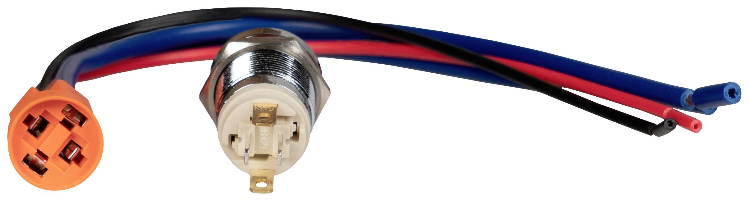 Joy-it Button12E-03 Button12E-03 Tastschalter tastend Grün (Ø x L) 12mm x 26.50mm IK10, IP67 1St.