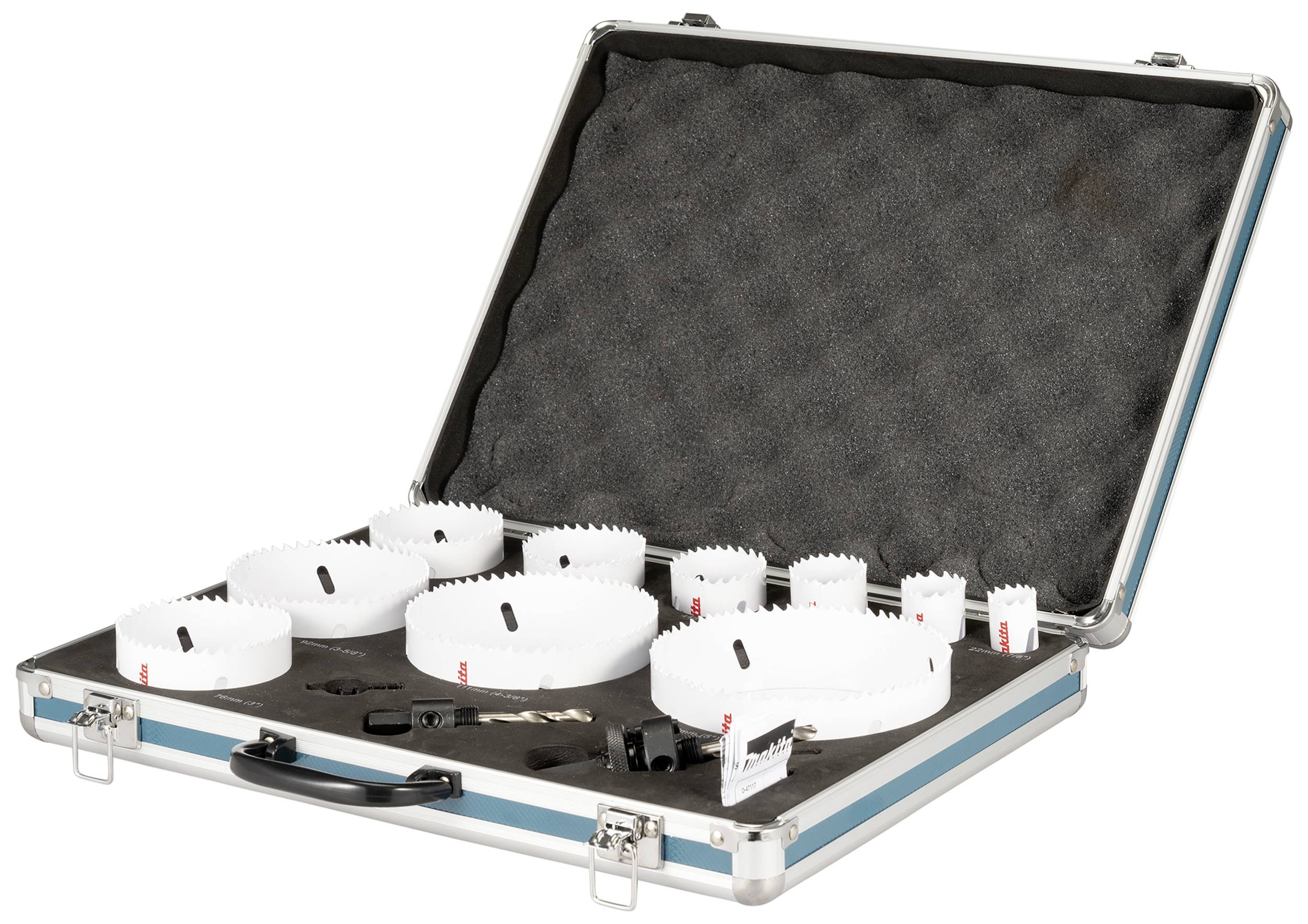 Makita D-75764 Lochsägen-Set 13teilig 22 mm, 29 mm, 35 mm, 44 mm, 57 mm, 64 mm, 76 mm, 92 mm, 111 mm, 127mm 1 Set