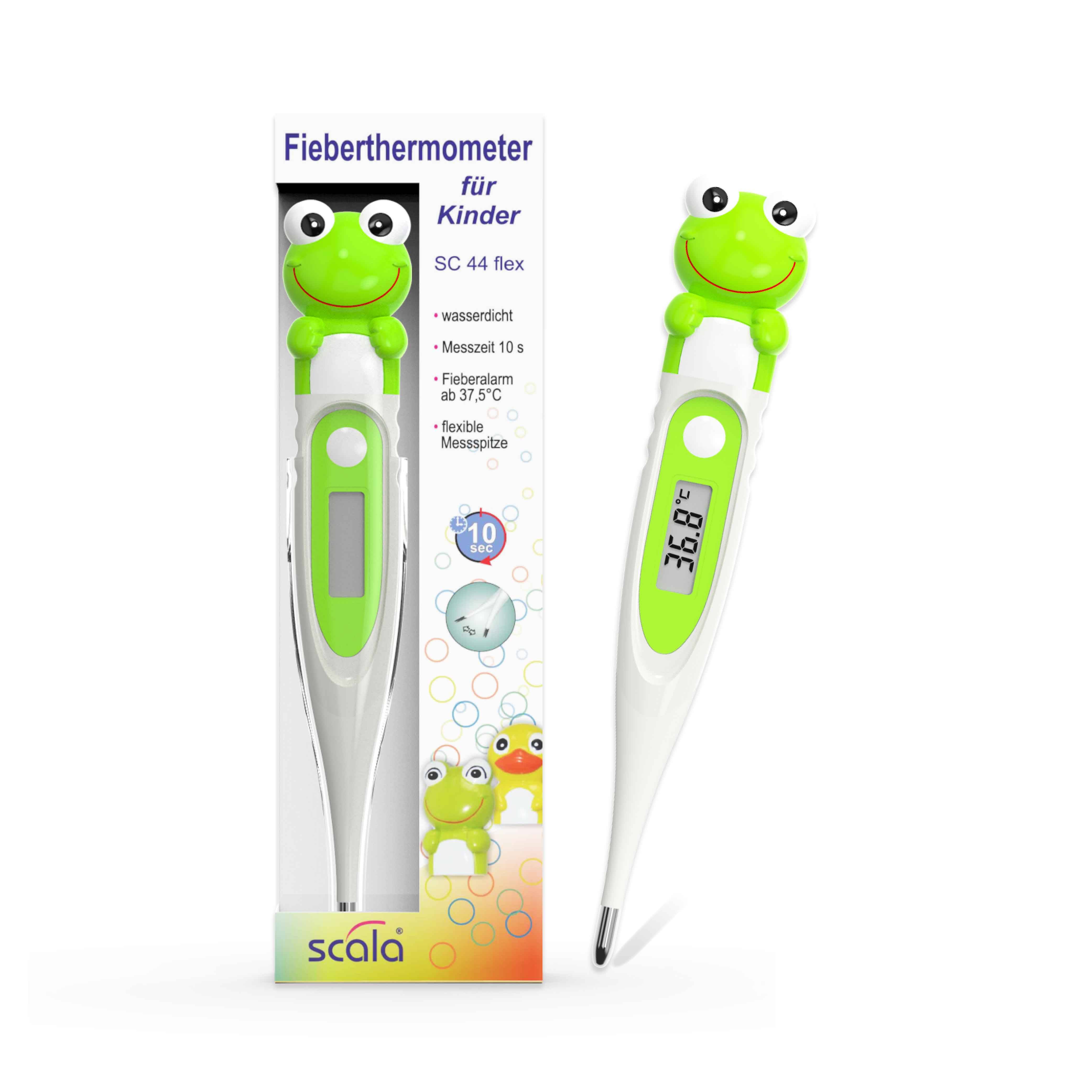 Scala SC 44 Frosch Fieberthermometer Wasserfest, Mit Fieberalarm