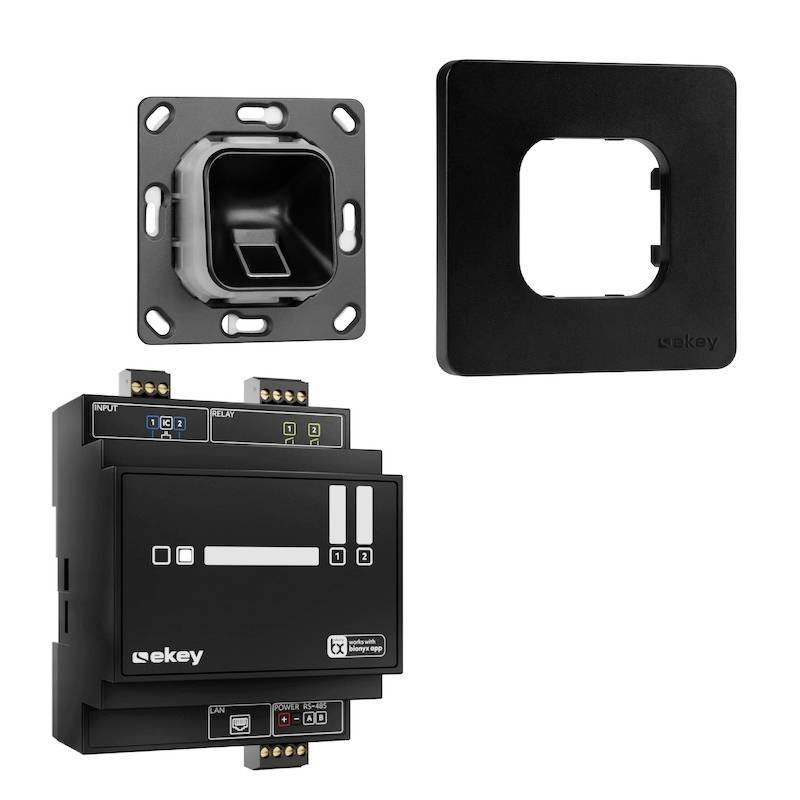 EKEY 203702 Fingerprint Zugangssystem Unterputz, Hutschiene IP54