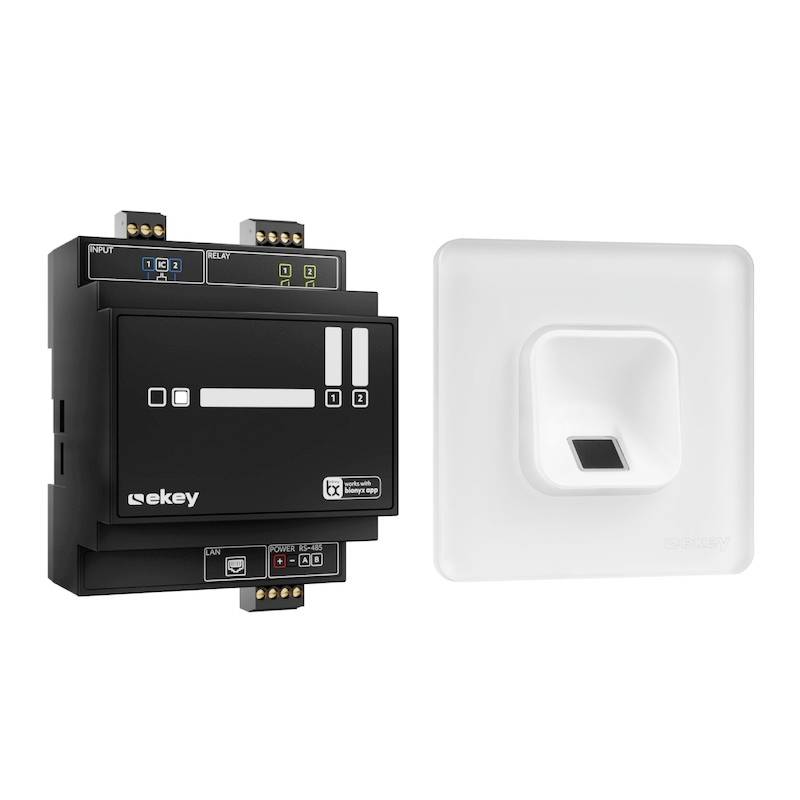 EKEY 203703 Fingerprint Zugangssystem Unterputz, Hutschiene IP54