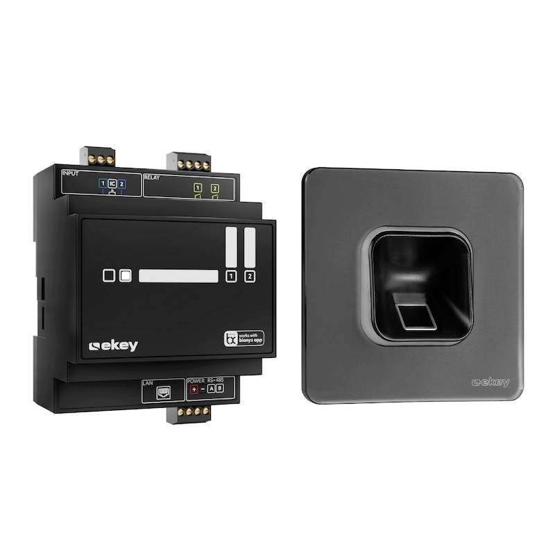 EKEY 203704 Fingerprint Zugangssystem Unterputz, Hutschiene IP54