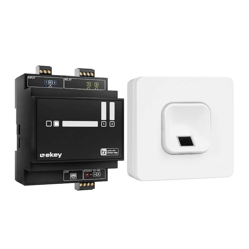 EKEY 203705 Fingerprint Zugangssystem Aufputz, Wand, Hutschiene IP54
