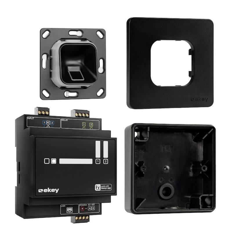 EKEY 203706 Fingerprint Zugangssystem Aufputz, Wand, Hutschiene IP54