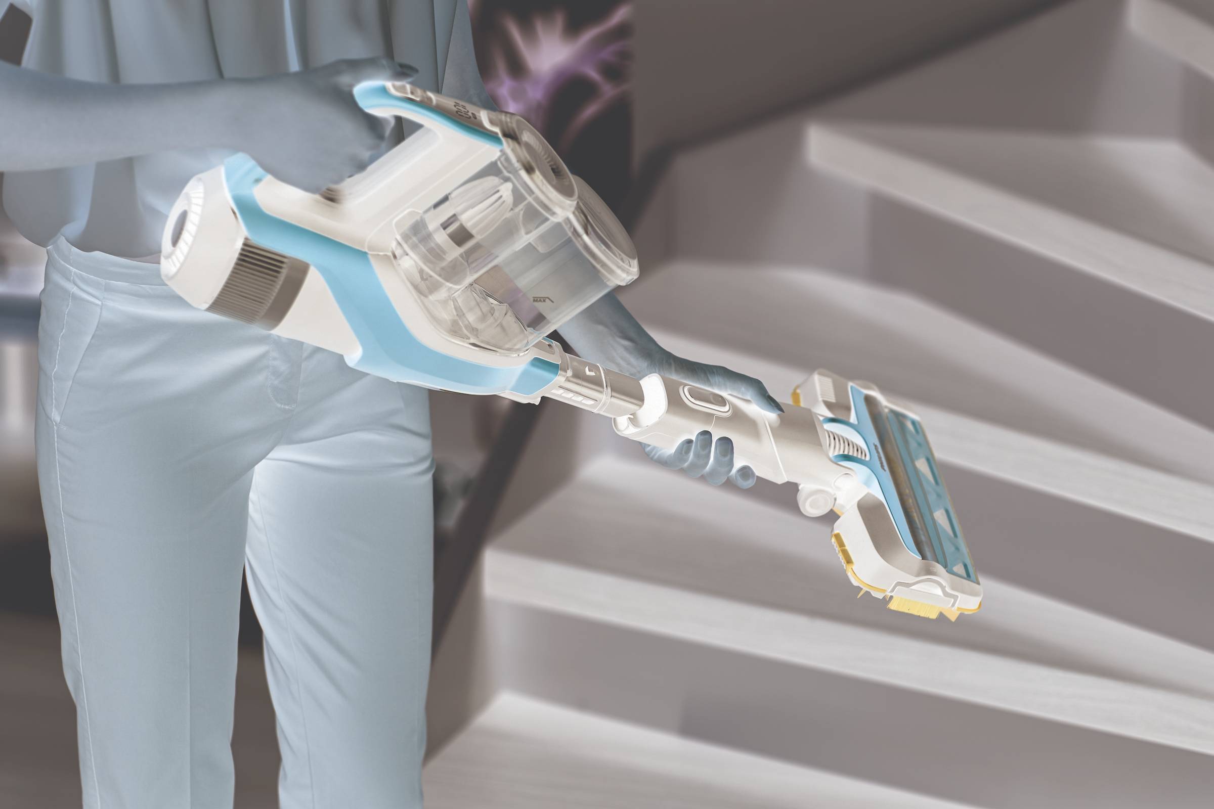 Philips Home XC7043/01 Akku-Handstaubsauger motorbetriebene Saugbürste